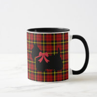 Scottish Terrier, Scotland dog, Brick red plaid