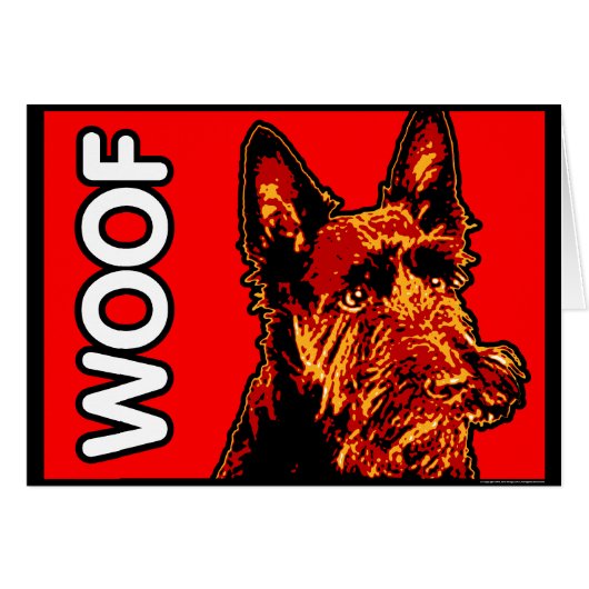 Scottish Terrier (Scottie) Card (Front Horizontal)