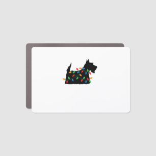 Scottish Terrier Scottie Dog Christmas Lights Gift Car Magnet