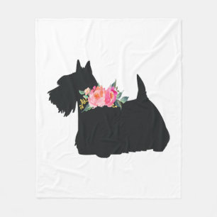 Scottish Terrier Scottie Dog Fleece Blanket