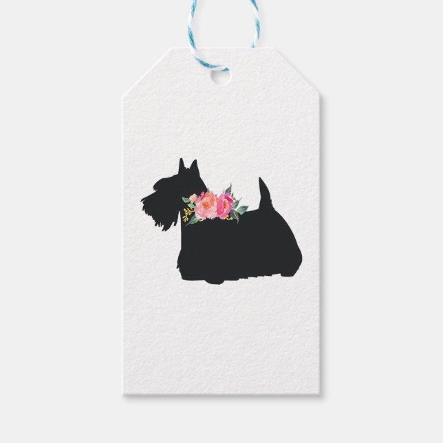 Scottish Terrier Scottie Dog Gift Tags (Front)