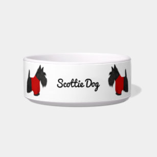 Scottish Terrier (Scottie Dog) in Sweater Bowl