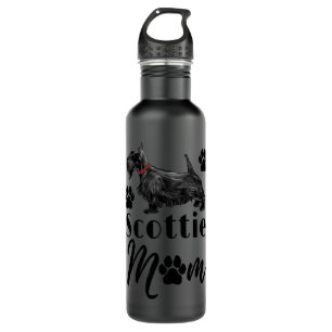 Scottish Terrier Scottie Dog Mom Stainless Steel Water Bottle