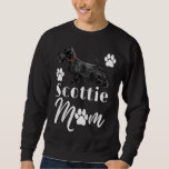 Scottish Terrier Scottie Dog Mom Sweatshirt