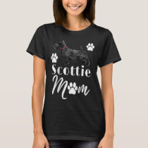 Scottish Terrier Scottie Dog Mom T-Shirt