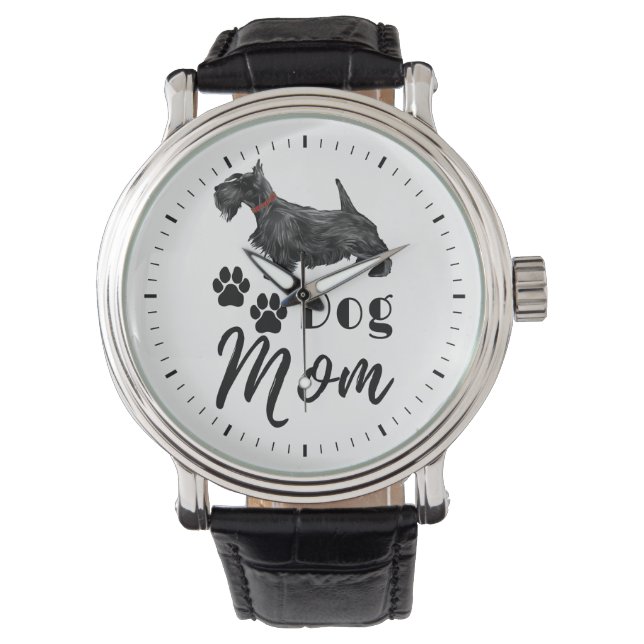 Scottish Terrier Scottie Dog Mom Watch (Front)