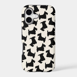 Scottish Terrier Scottie Dog Pattern Black iPhone 17 Case