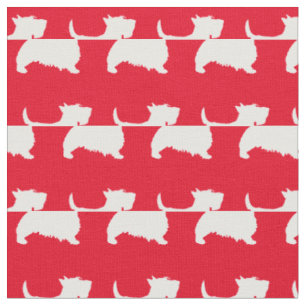 Scottish Terrier Scottie Dog Pet Scotty Red Fabric