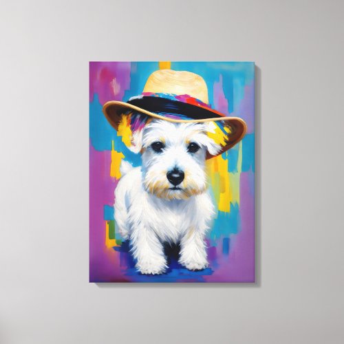 Scottish Terrier Scottie Dog Pop Art Canvas Print