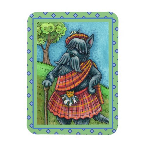 SCOTTISH TERRIER SCOTTIE DOG PRIDE Kilt Sporran Magnet