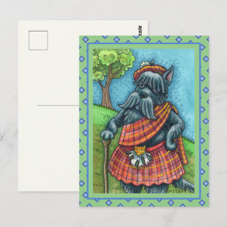SCOTTISH TERRIER, SCOTTIE DOG PRIDE Kilt Sporran Postcard