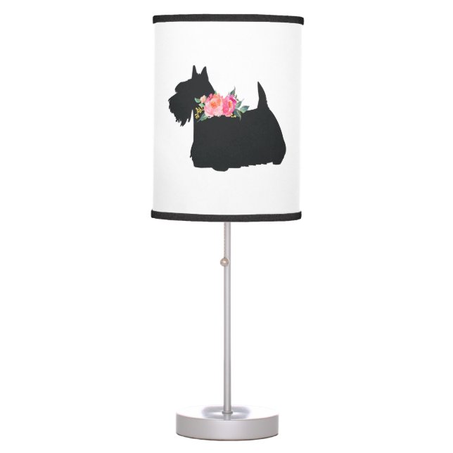 Scottish Terrier Scottie Dog Table Lamp (Front)
