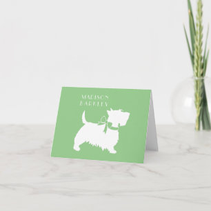 Scottish Terrier Scotty Dog Puppy Scottie Note Car Note Card