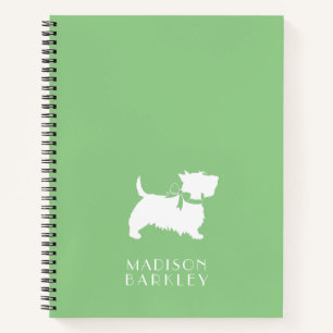 Scottish Terrier Scotty Dog Puppy Scottie Notebook