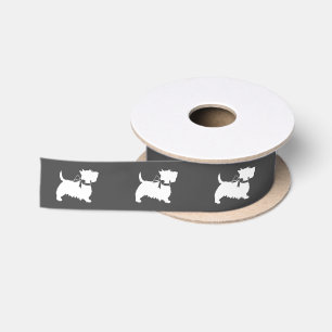 Scottish Terrier Scotty Dog Puppy Scottie Satin Ri Ribbon