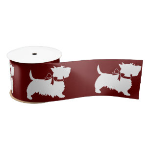 Scottish Terrier Scotty Dog Puppy Scottie Satin Ri Satin Ribbon