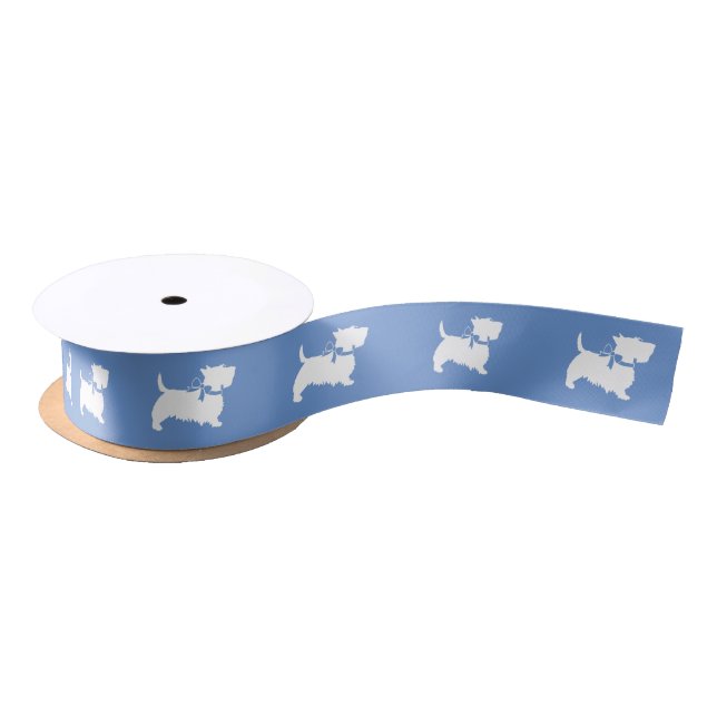 Scottish Terrier Scotty Dog Puppy Scottie Satin Ribbon (Spool)