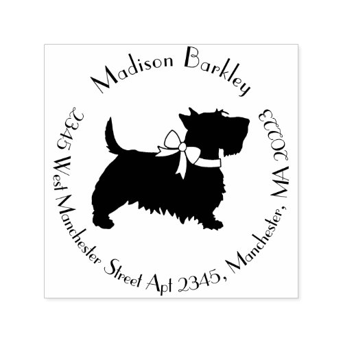 Scottish Terrier Scotty Dog Puppy Scottie Self_inking Stamp