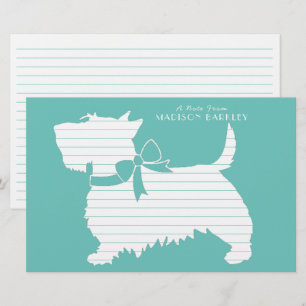Scottish Terrier Scotty Dog Puppy Scottie Stationery