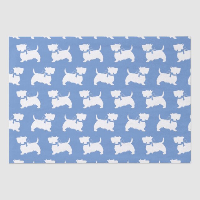 Scottish Terrier Scotty Dog Puppy Scottie Tissue Paper (Front)
