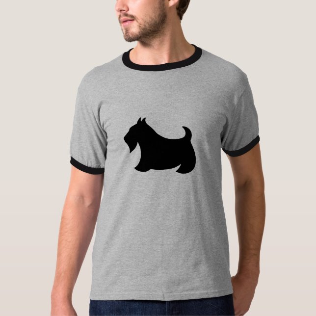 Scottish Terrier Scotty Dog T-Shirt Top Gift (Front)