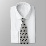 Scottish Terrier Silhouettes Scottie Dogs Pattern Neck Tie<br><div class="desc">This original Scottish Terrier silhouettes pattern grey neck tie makes a great gift for dog dads! Available in a variety of colors, this cool tie makes a statement for anyone who loves Scottie Dogs. An awesome gift for the guy who wears a tie for business, or for special events like...</div>