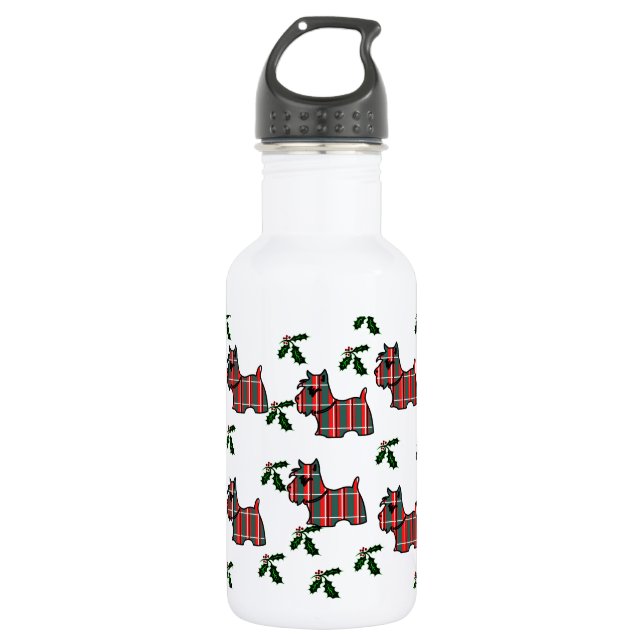 SCOTTISH TERRIER STAINLESS STEEL WATER BOTTLE (Front)