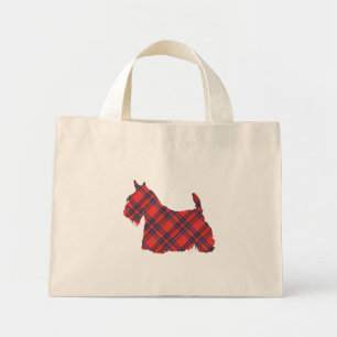 Scottish Terrier Stewart Tartan Mini Tote Bag