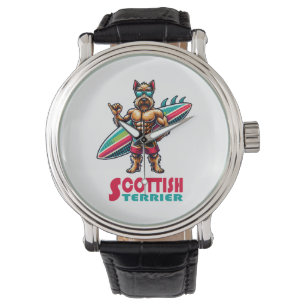 Scottish Terrier Surfer Watch