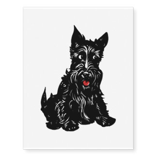 Scottish Terrier Temporary Tattoos