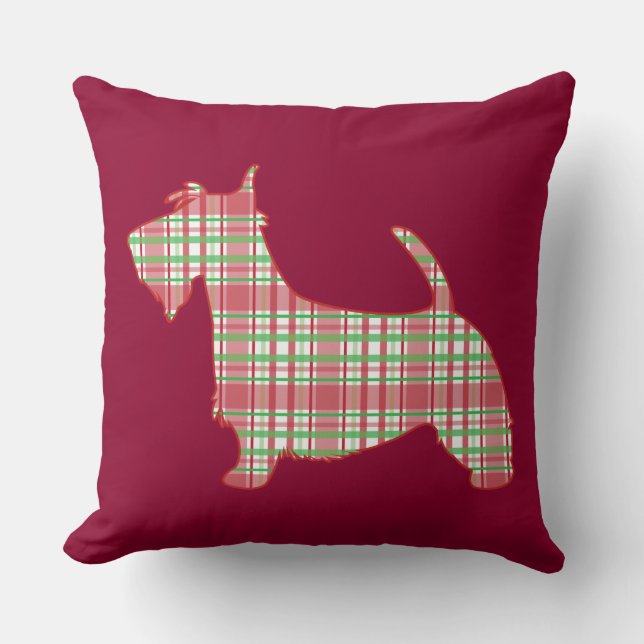 Scottish Terrier Throw Pillow (Front)