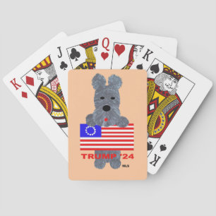 Scottish Terrier/Trump '24 Playing cards. Poker Cards