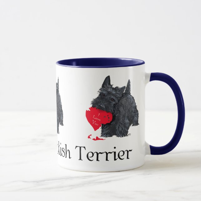 Scottish Terrier Valentine Mug (Right)