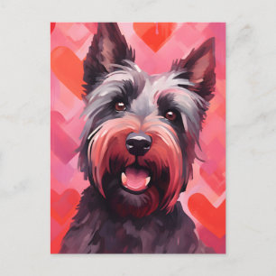 Scottish Terrier Valentines day Postcard
