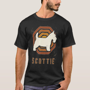 Scottish Terrier Vintage Retro Classic Dog Love T-Shirt
