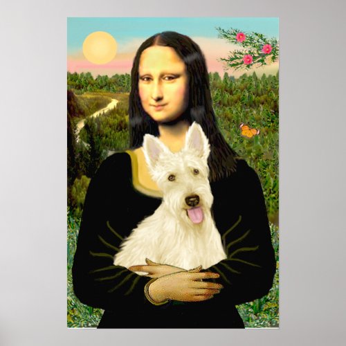 Scottish Terrier W5 _ MonaLisa Poster