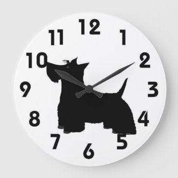 Scottish Terrier Wall Clock by ellejai at Zazzle