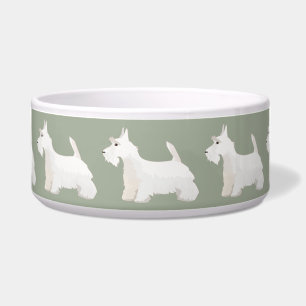 Scottish Terrier Wheaten Basic Breed Sihouette Bowl