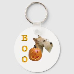 Scottish Terrier (wheaten) Boo Keychain