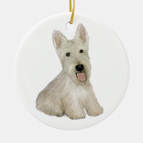 Scottish Terrier _ wheaten Ceramic Ornament