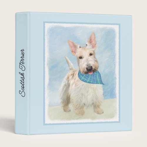 Scottish Terrier Wheaten Dog Painting Original Art 3 Ring Binder Scottish Terrier Wheaten Dog Painting Original Art 3 Ring Binder