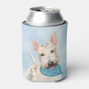 Scottish Terrier Wheaten Dog Painting Original Art Can Cooler