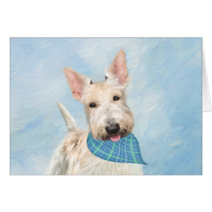 Scottish Terrier Wheaten Dog Painting Original Art Cards