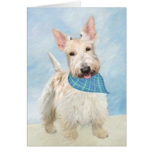 Scottish Terrier Wheaten Dog Painting Original Art Cards