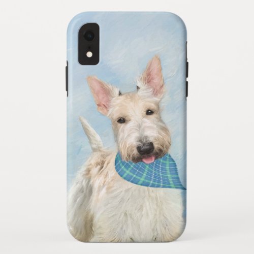 Scottish Terrier Wheaten Dog Painting Original Art iPhone XR Case