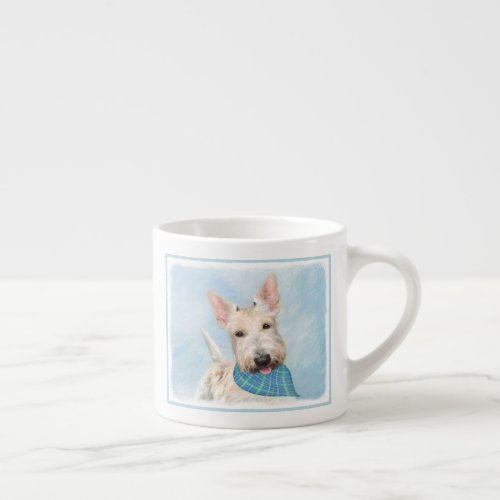Scottish Terrier Wheaten Dog Painting Original Art Espresso Cup