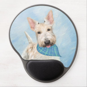 Scottish Terrier Wheaten Dog Painting Original Art Gel Mouse Pad