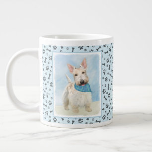 Scottish Terrier Wheaten Dog Painting Original Art Giant Coffee Mug