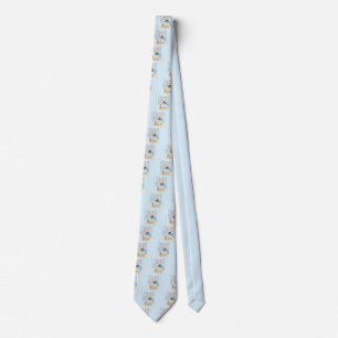 Scottish Terrier Wheaten Dog Painting Original Art Neck Tie