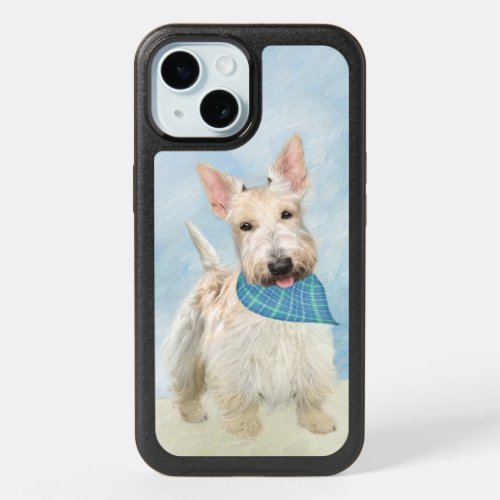 Scottish Terrier Wheaten Dog Painting Original Art iPhone 15 Case